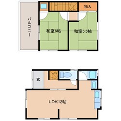 浮孔駅 徒歩8分 1-2階の物件間取画像